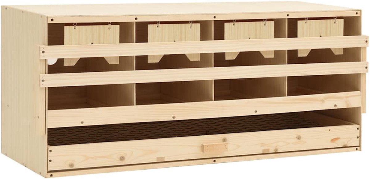 4-stufige Stapelbox 106x40x45 cm Massivholz Kiefer