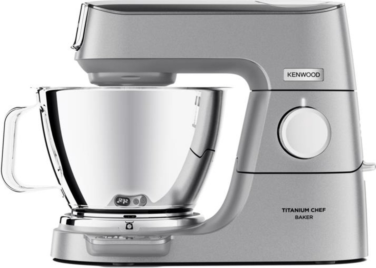Kenwood Titanium Chef Baker - Robot Cocina Boles 5L + 3,5L 1200W Plateado