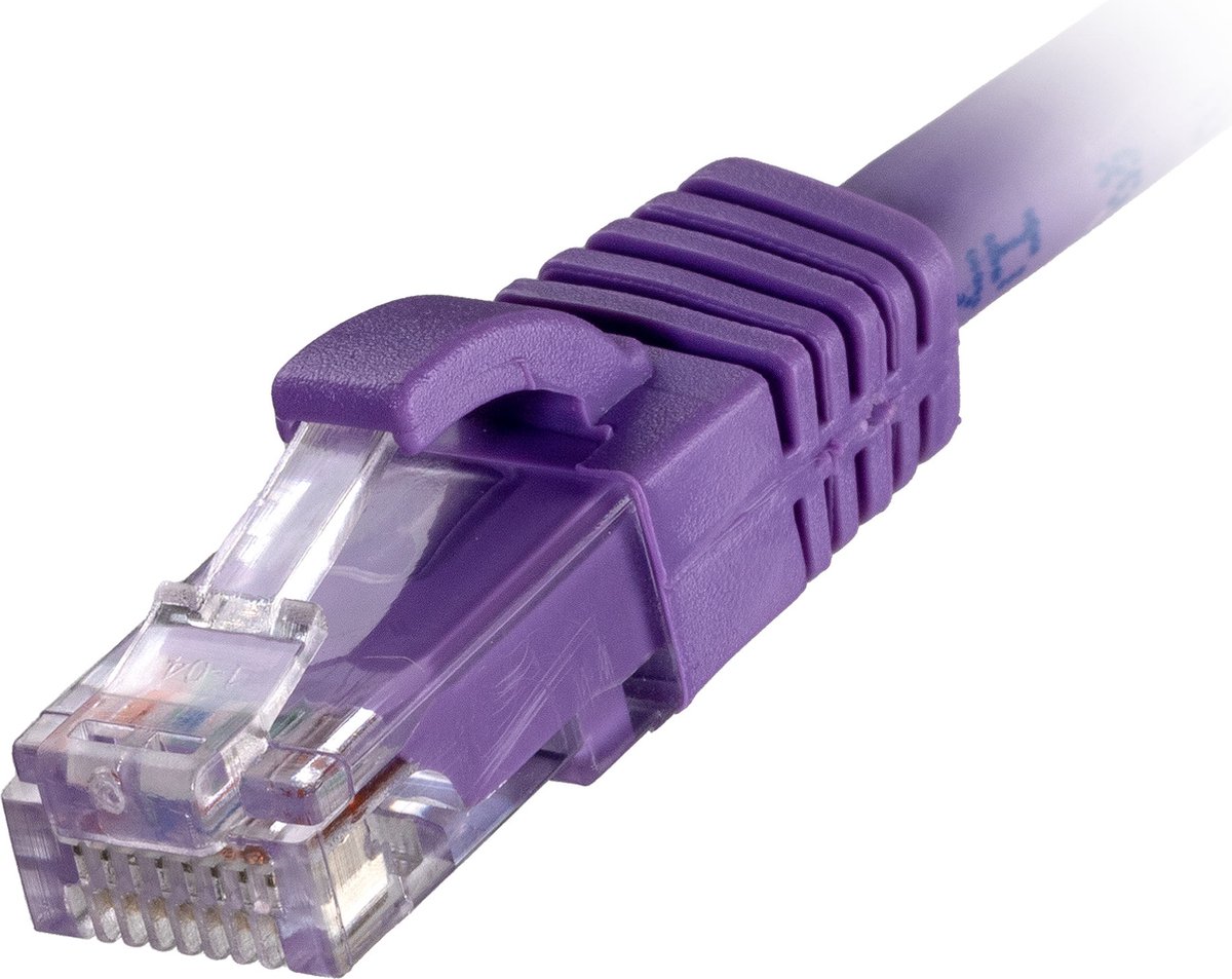 Cablenet CNL 100PK 1.5M C6 Vi UTP Ls 24AWG SB networking cable Violet