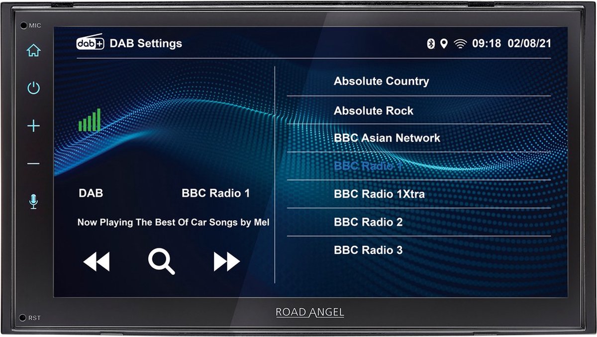Road Angel RA-X721DAB Car Stereo - Car Play/Android Auto. DAB+