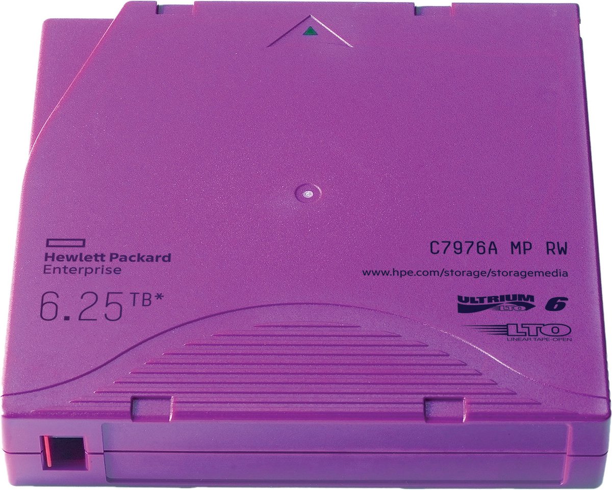 HPE LTO-6 Ultrium 6.25TB RW Non Custom Labeled 20 Data Cartridges with
