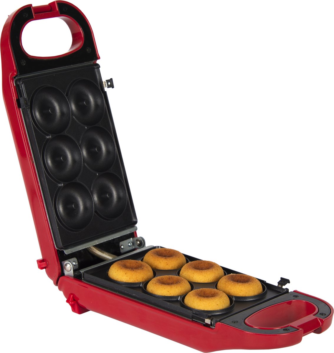 Trebs 6 in 1 Snack Maker 700W Waffle Iron for Waffles, Doughnuts, Cake pops, Madeleine biscuits, Waffle Bowls, Mini cakes with Interchangeable Cooking