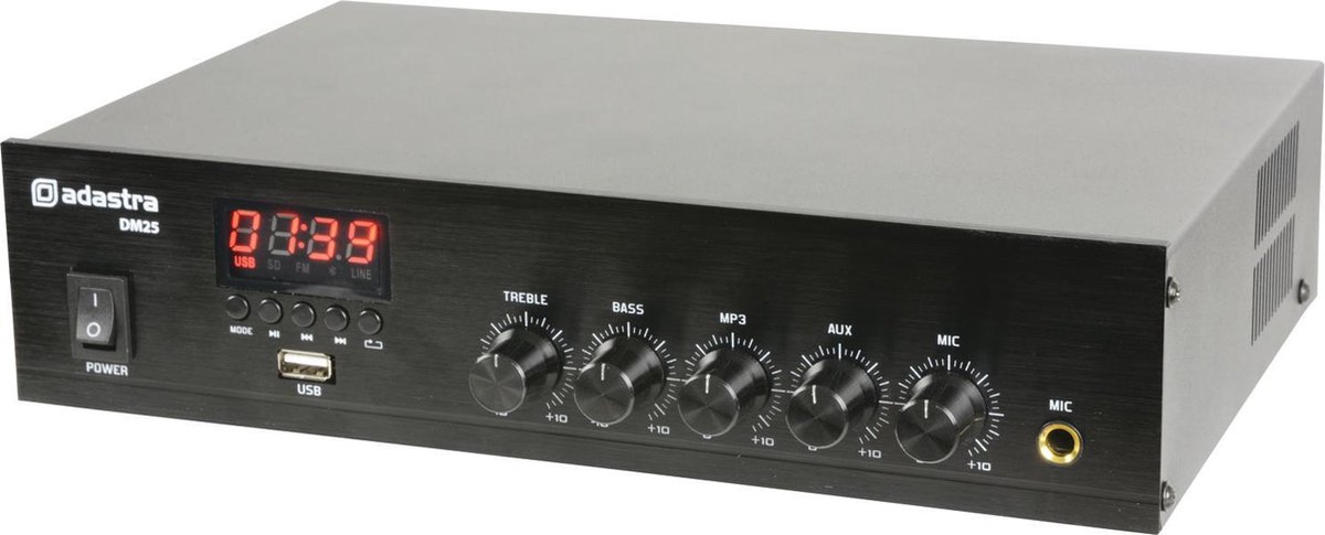 Adastra DM25 Digital 100V Mixer-Amp 25W