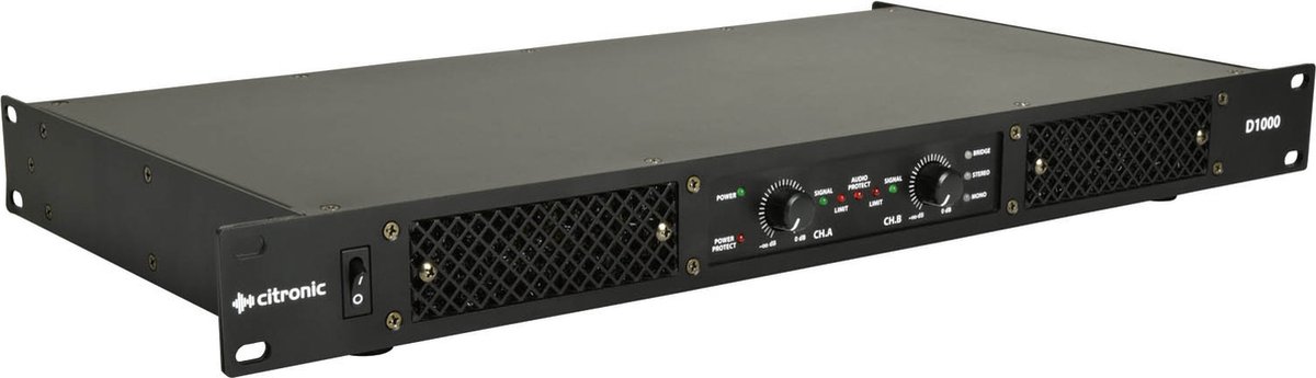 Citronic D1000 Class-D Amplifier 2 x 500Wrms