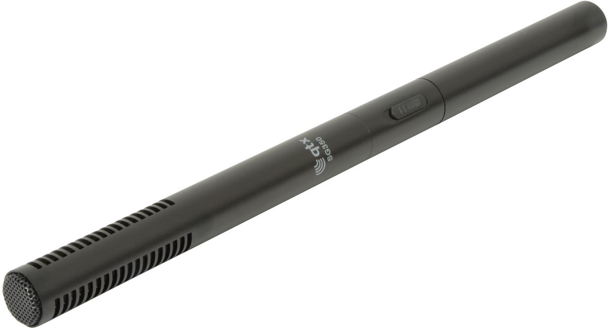 QTX SG350 Long Shotgun DSLR Microphone Supplied with Camera Mount & Cable
