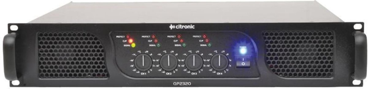 Citronic QP2320 2U Rack Mount Quad Power Amplifier 4 x 580W