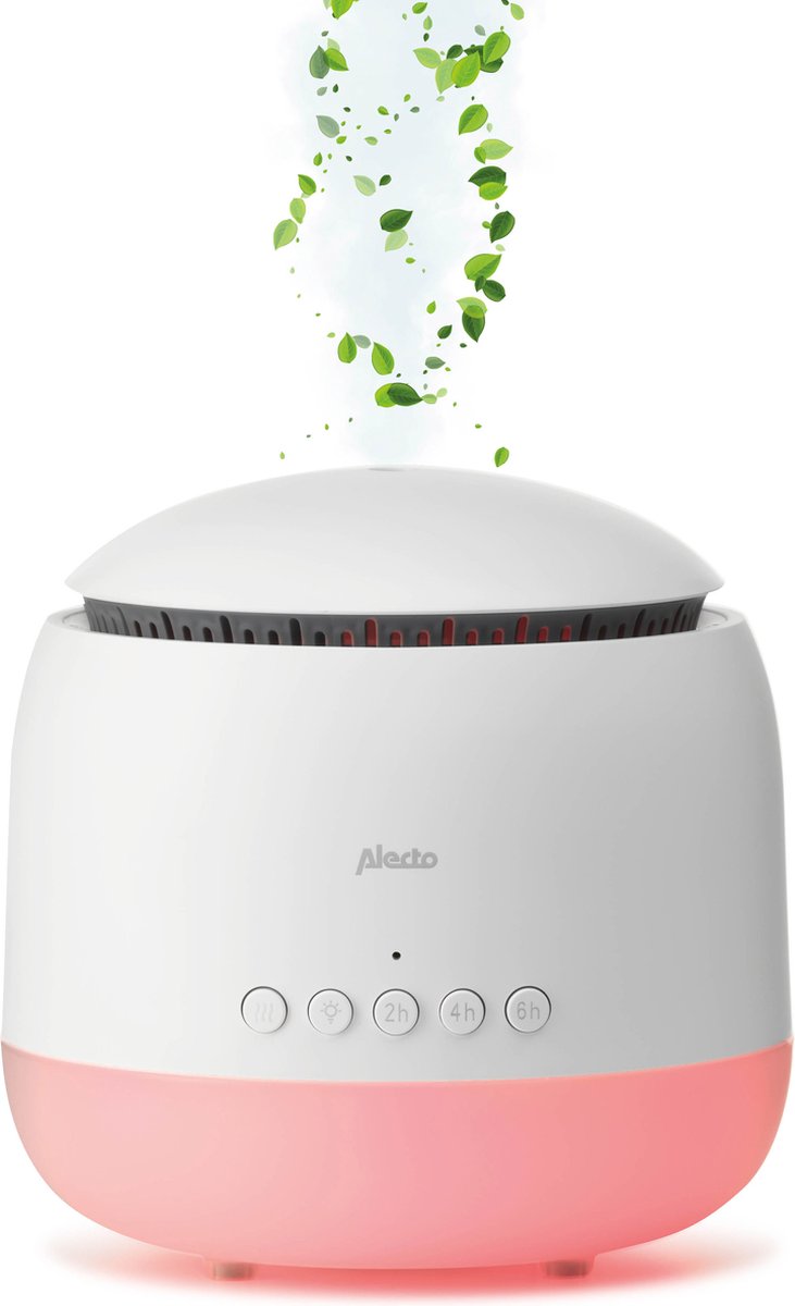 Alecto Baby Ultrasonic Aroma Diffuser, Scented Vaporizer Humidifier, Ｑuiet Diffuser With Timer Settings, Waterless Auto-Off & Night Light Projector