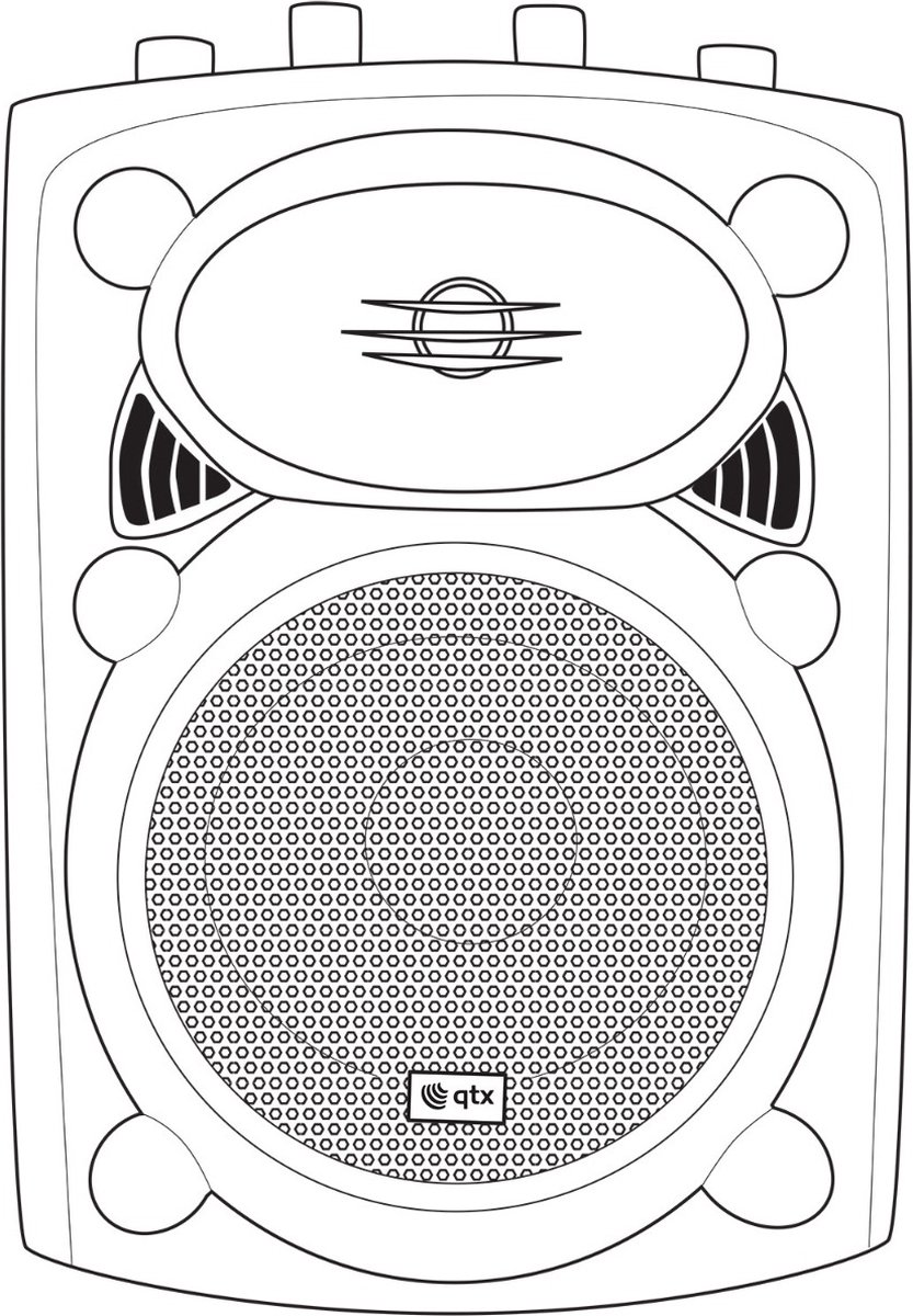 QTX QRK QR8K 8" 80w Series Active Moulded Speaker Cabinets
