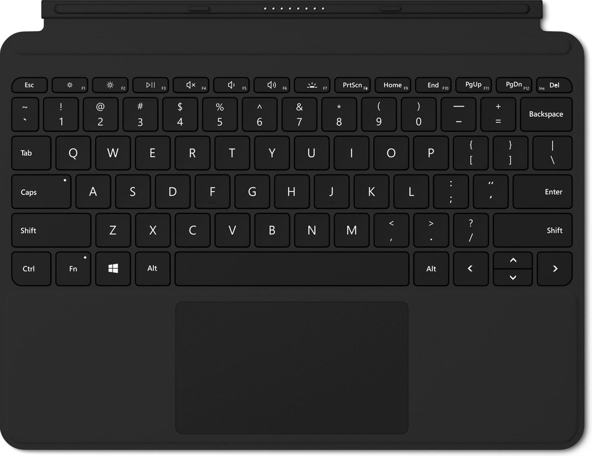 Microsoft Surface Go Type Cover QWERTY Microsoft Cover port Black