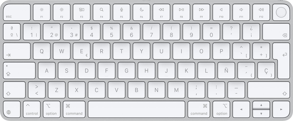 Apple Magic Keyboard with Touch ID for Mac models with silicon (USB–C) - Spanish