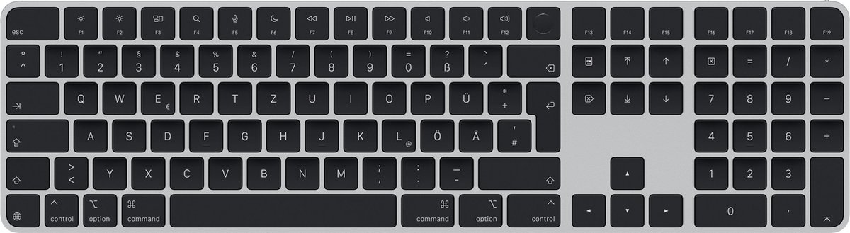 Apple Magic keyboard Universal USB + Bluetooth QWERTZ German Black