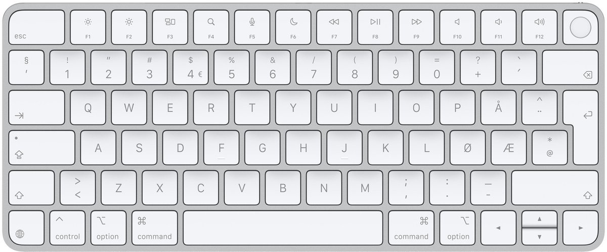 Apple Magic Keyboard with Touch ID for Mac models with silicon (USB–C) - Norwegian