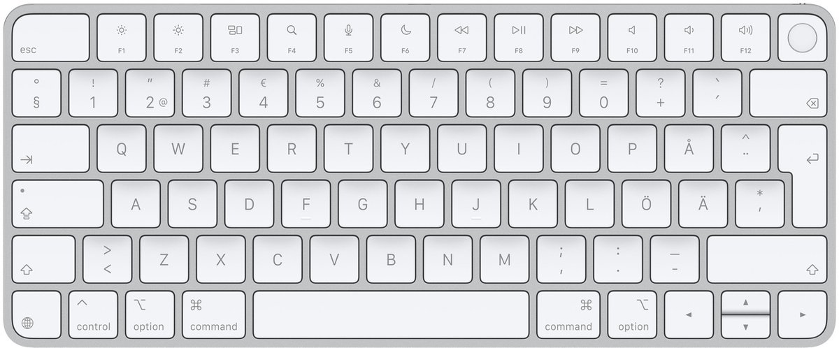 Apple Magic Keyboard with Touch ID for Mac models with silicon (USB–C) - Swedish