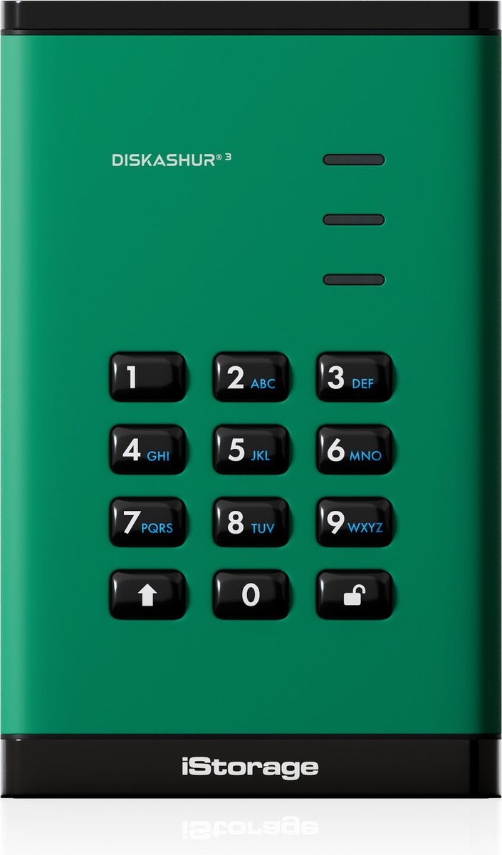 iStorage diskAshur3 HDD 256-bit 4TB - Green