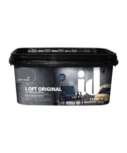 Pittura decorativa effetto cemento initiatives decoration "loft original" grigio scuro 2000 ml