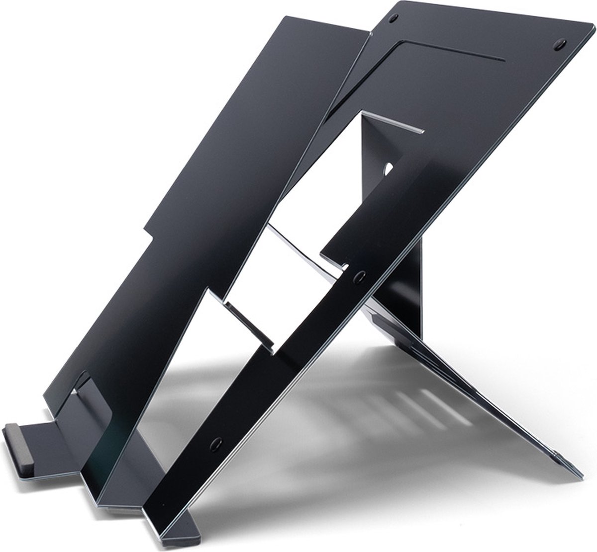 R-Go Tools Laptop stand R-Go Riser Document, ergonomic, foldable and adjustable stand with document holder, black