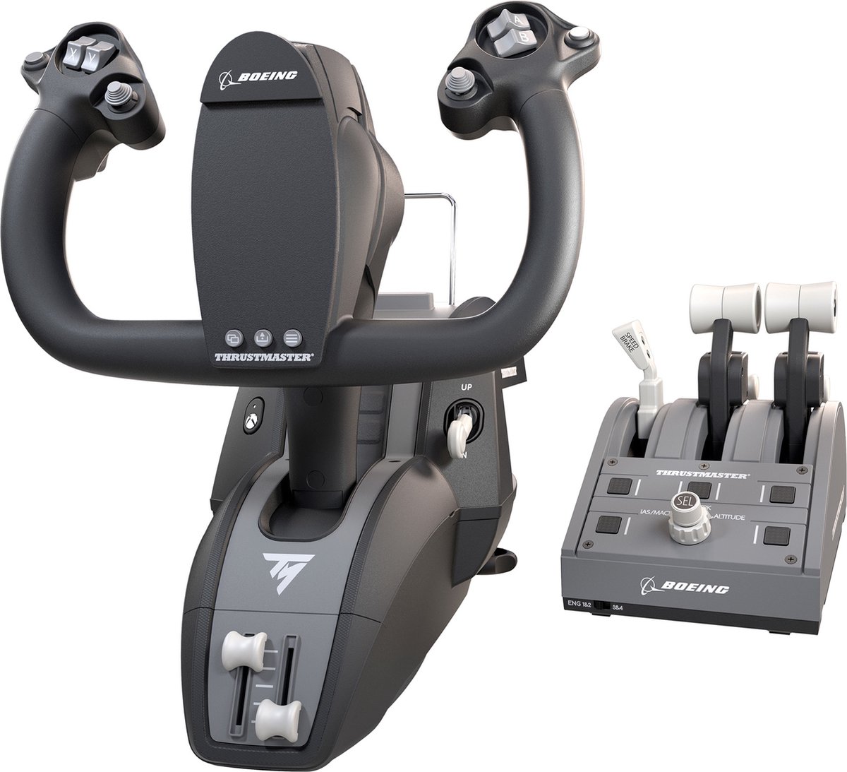 Thrustmaster TCA Yoke Pack Boeing Edition Black, Grey USB Fightstick PC, Xbox, Xbox One, Xbox One S, Xbox One X, Xbox Series S, Xbox Series X