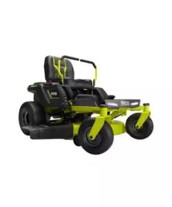 Trattorino tagliaerba a batteria ryobi "ztr480ex" taglio 106 cm 48v - raggio zero con scarico laterale