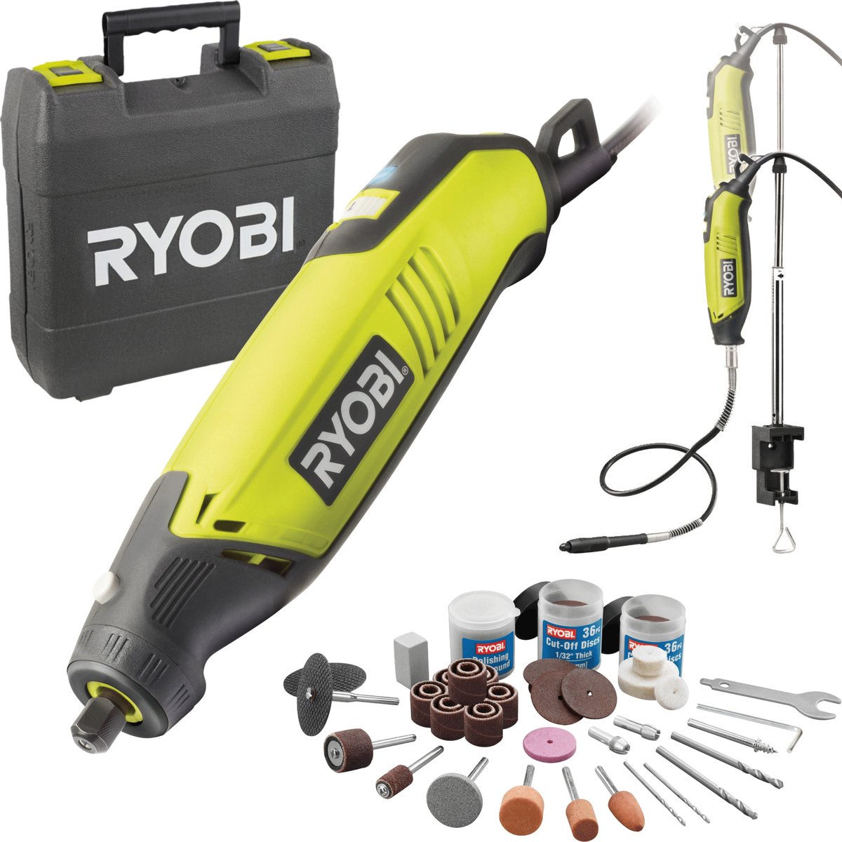 Utensile rotativo eht150v da 150 watt con 115 accessori inclusi - ryobi