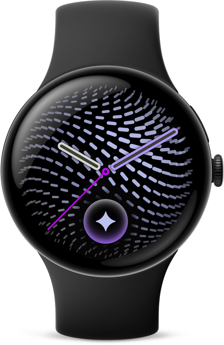 Google Pixel Watch 5 AMOLED 45 mm Digital Touchscreen Black Wi-Fi GPS (satellite)