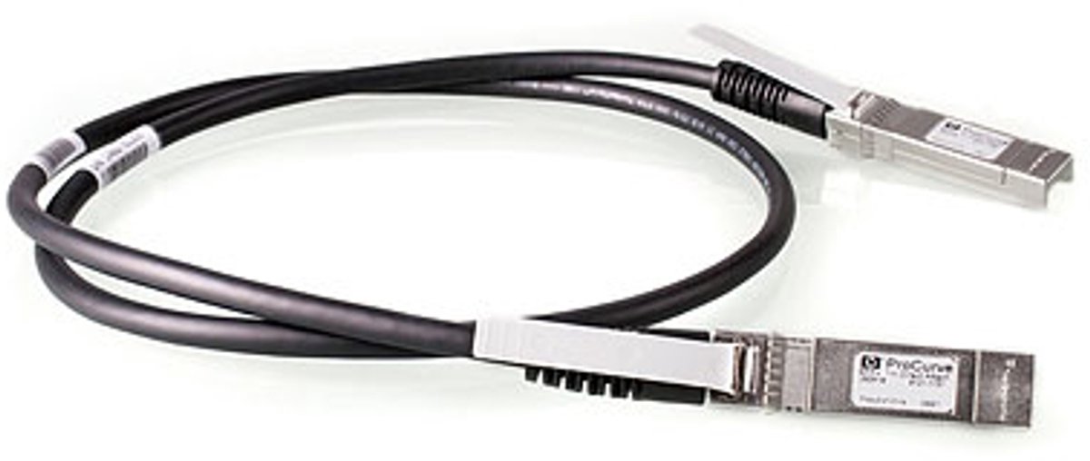 HPE X242 10G SFP+ 1m coaxial cable Direct Attach Copper SFP+ Black