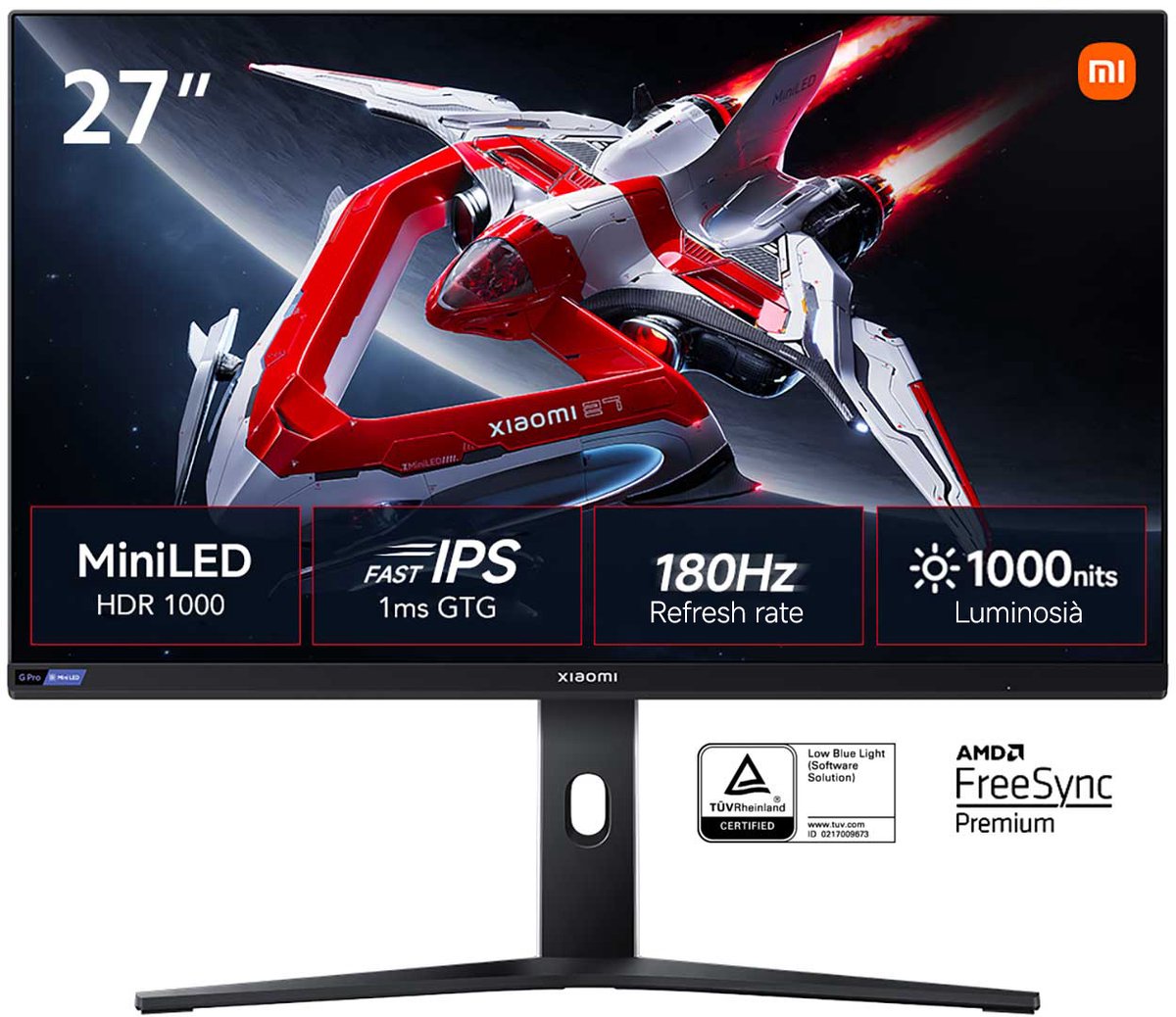 27" Xiaomi G Pro 27i - 2560x1440 (QHD) - 180Hz - IPS