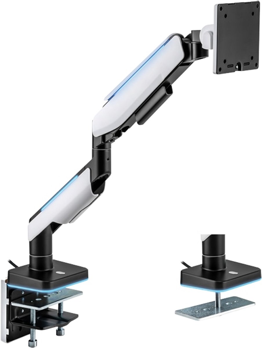 LogiLink Monitor mount. 17"-49". Gaming. aluminum. w/lightin