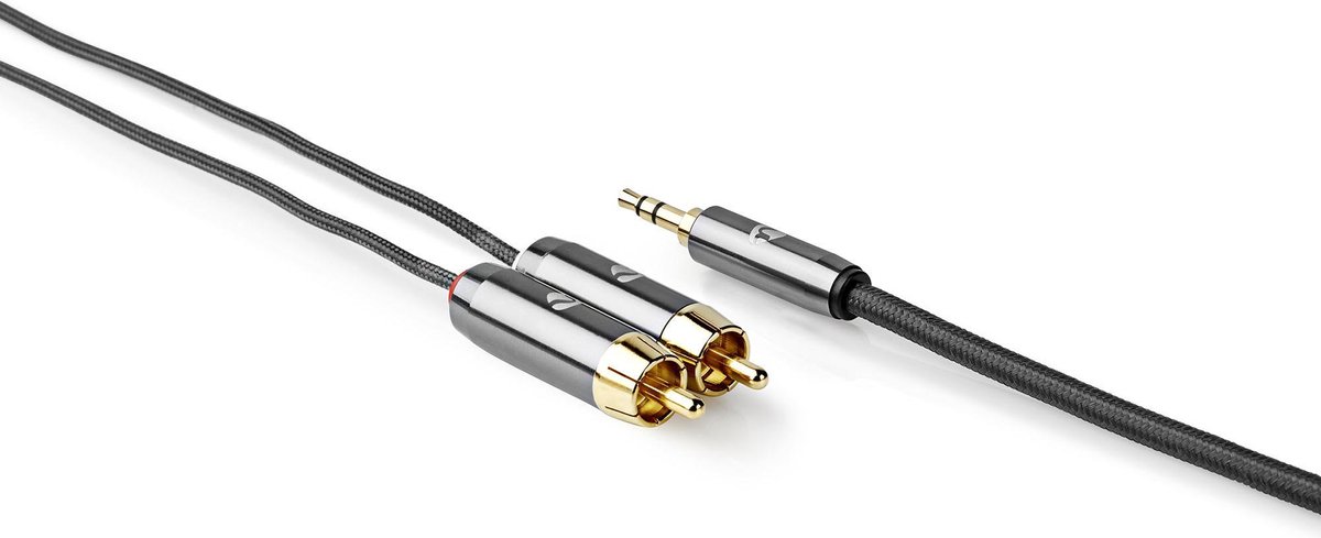 Nedis Stereoljudkabel 3,5 mm till 2x RCA 1 m