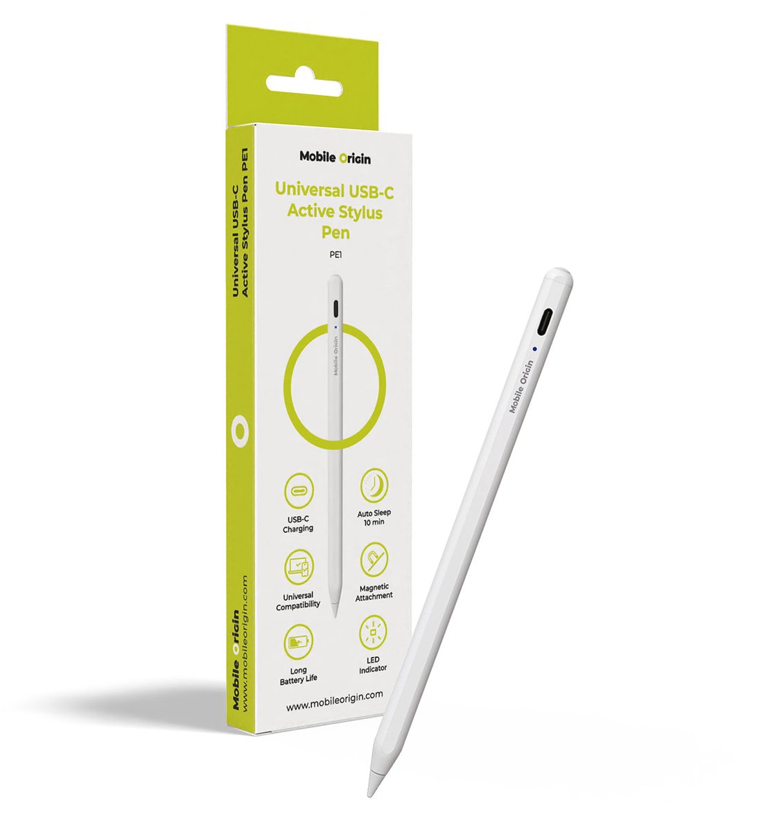 Mobile Origin Universal USB-C Active Stylus Pen PE1