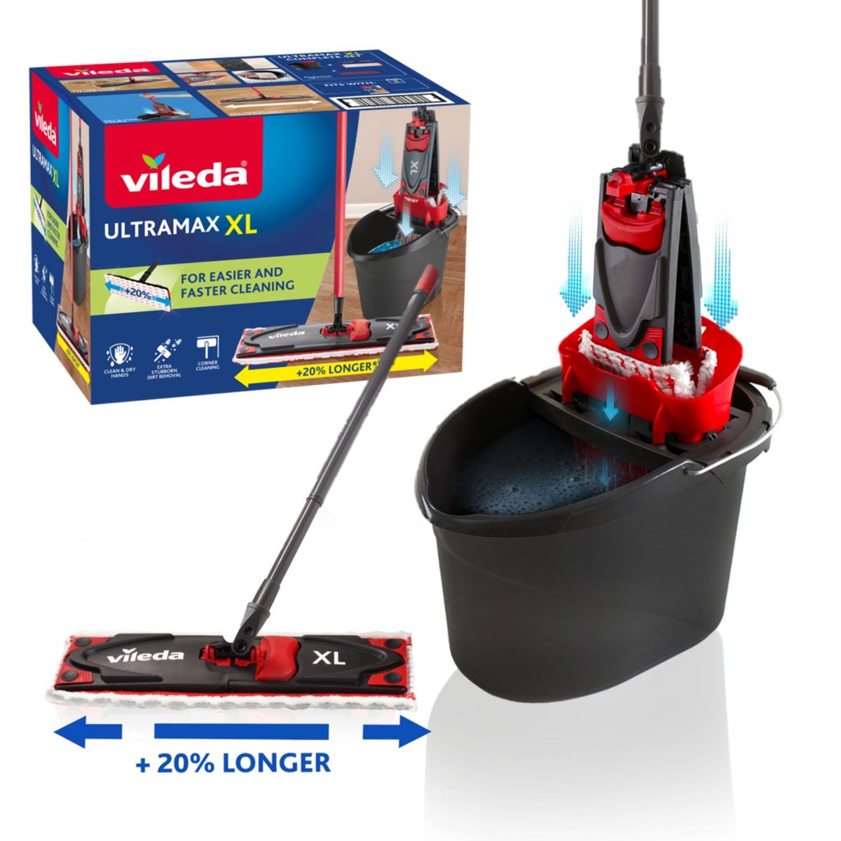Vileda Ultramax XL BOX set - flat mop + bucket