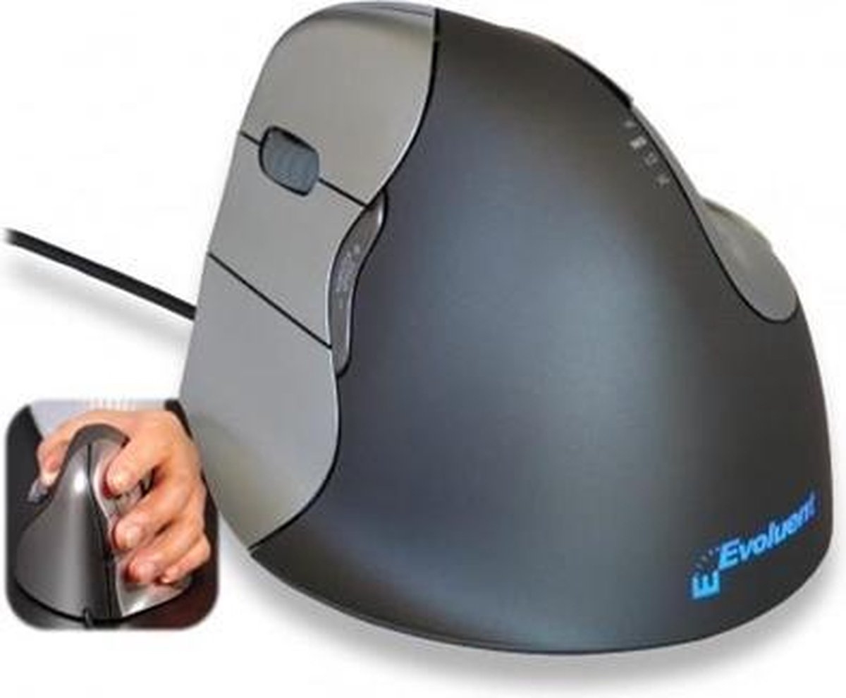 Evoluent Verticalmouse 4 Left Usb-a Mus Svart