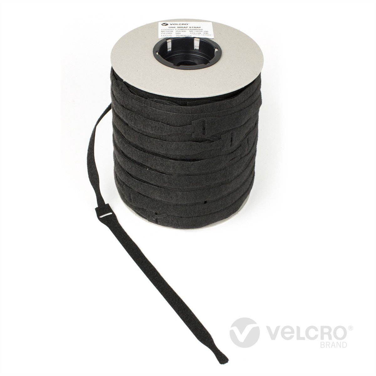 Velc 25x300mm 750pc Roll Vel OWS Bk