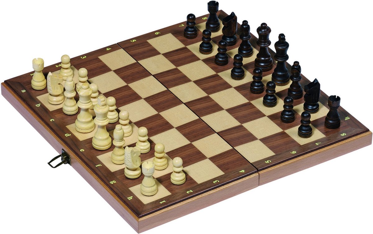 Goki Wooden Chess Set in Case