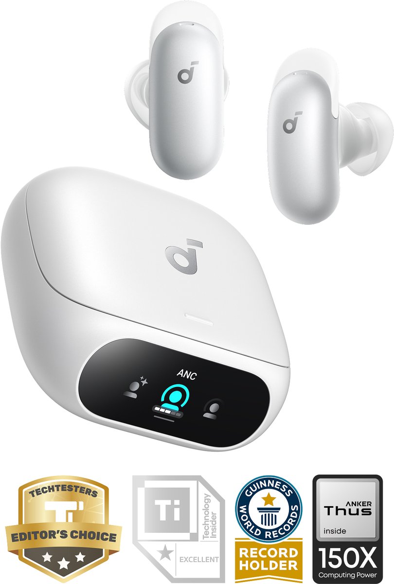 Soundcore Liberty 5 Pro Wireless Noise Cancelling Earbuds. White