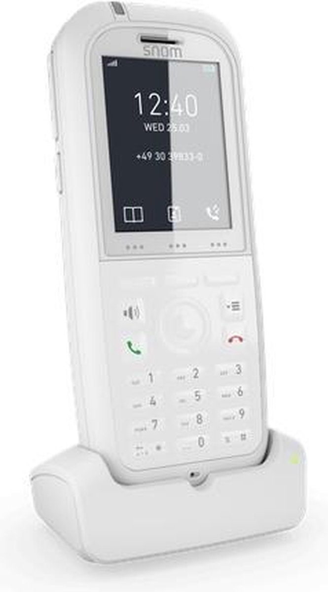 Snom M90 DECT telephone handset Caller ID White