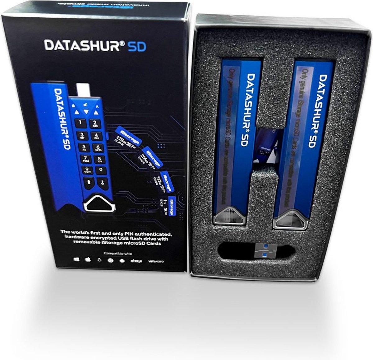 iStorage datAshur SD Dual Pack and 1 KeyWriter Licence