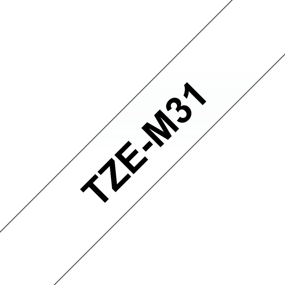 Brother Tape 12mm Tze-m31 Svart/transparent
