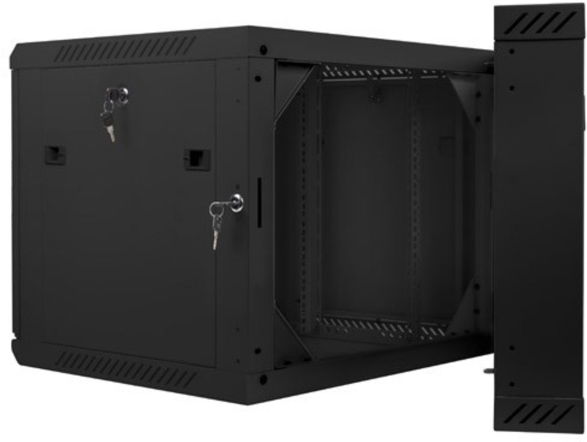 Lanberg WF02-6609-10B - 9U - Wall Mount Rack Cabinet