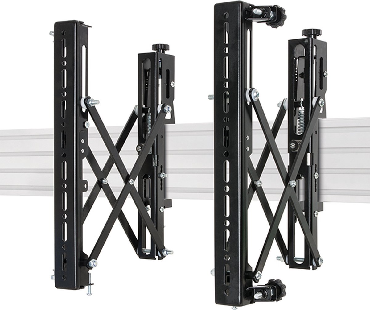 B-Tech SYSTEM X - VESA 400 Pop-Out Flat Screen Interface Arms with Mic