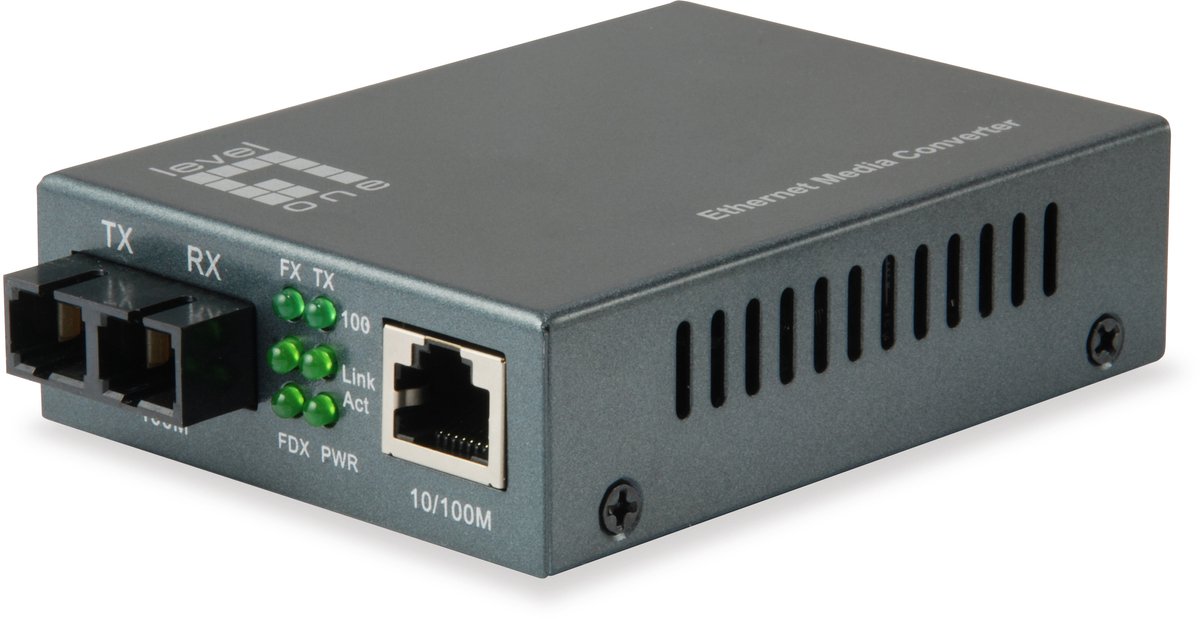 LevelOne FVT-1106 - fibre media converter - 10Mb LAN 100Mb LAN