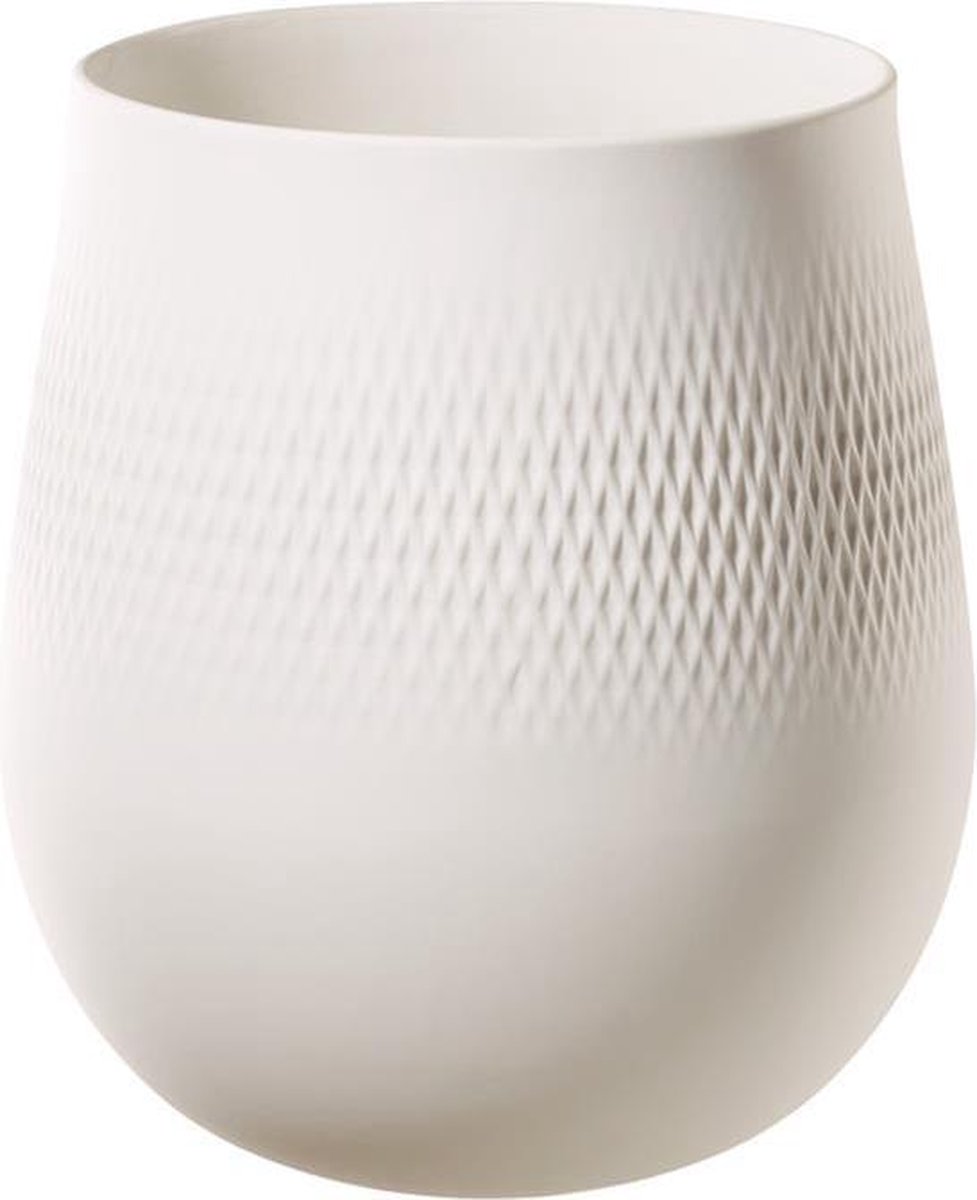 Villeroy & Boch Jarrón Collier Blanc Carre grande