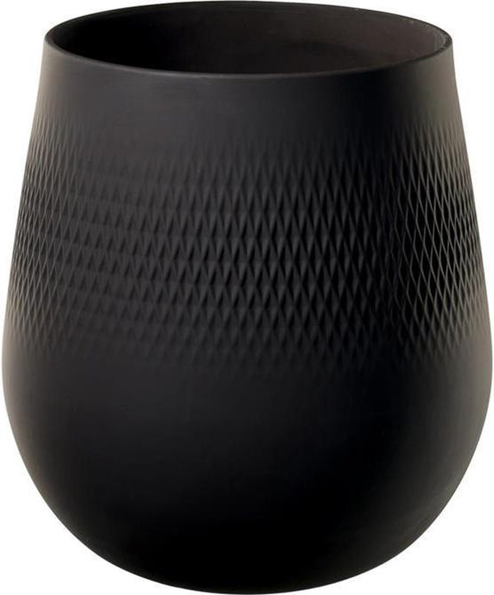 Villeroy & Boch Jarrón Collier Noir Carre grande