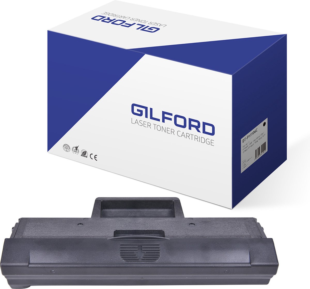 Gilford Toner Svart 106a 1k - W1106a Alternativ Till: W1106a