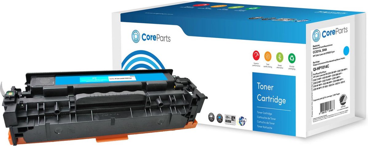 CoreParts QI-HP1014C toner cartridge 1 pc(s) Compatible Cyan
