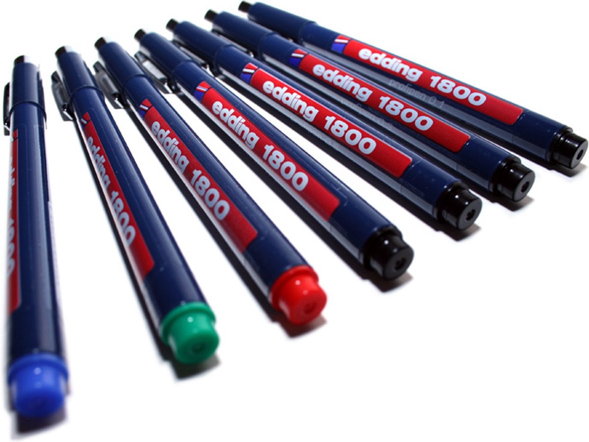 Edding 1800 profipen Capped gel pen Black 10 pc(s)