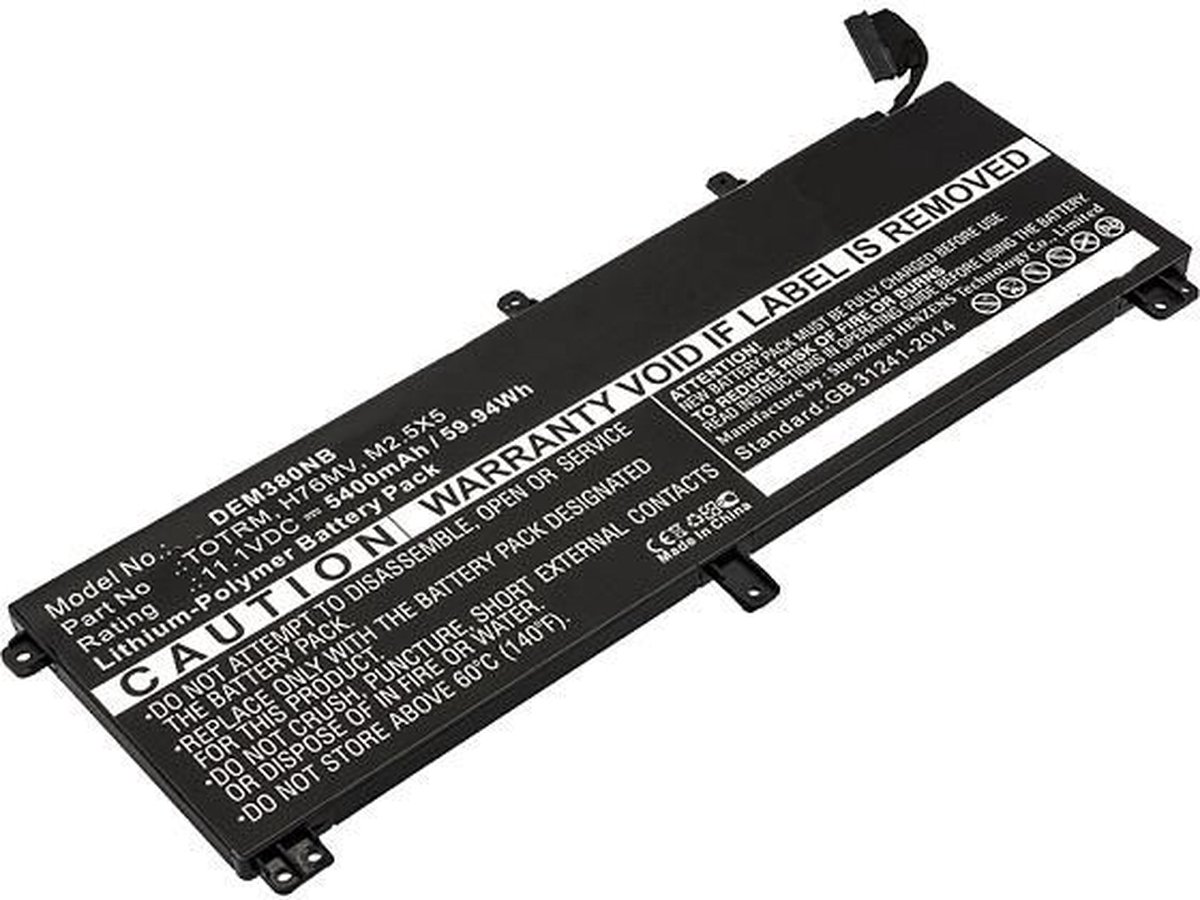 Coreparts Batteri För Bärbar Dator Litiumpolymer 5400 Mah 59.9 Wh