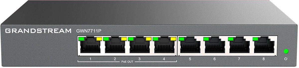 Grandstream GWN7711 Series GWN7711P - switch - 8 ports - Managed
