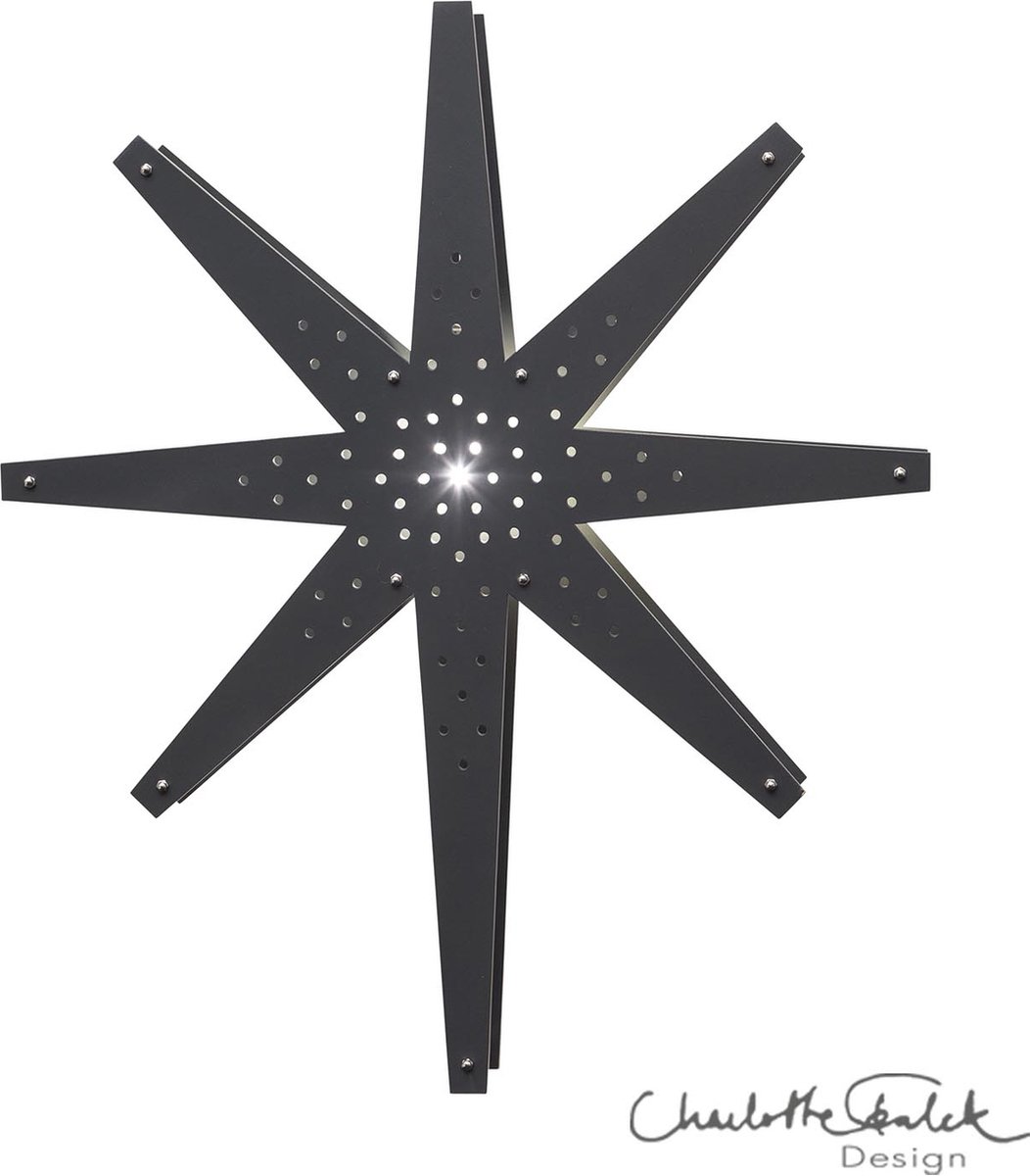 Star Trading Estrella de Adviento Tall 60x70 cm gris grafito