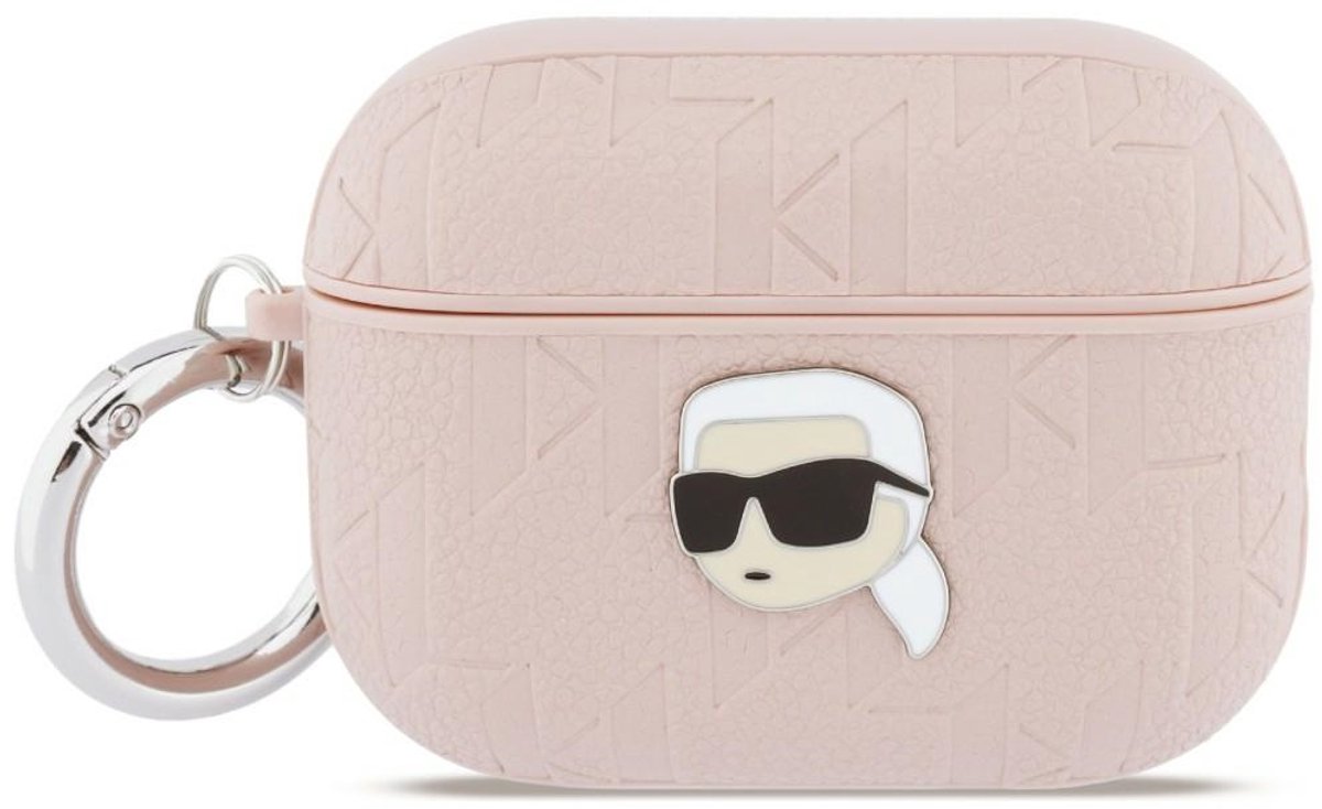 Karl Lagerfeld Monogram Karl Head Case for AirPods Pro 3 - Pink