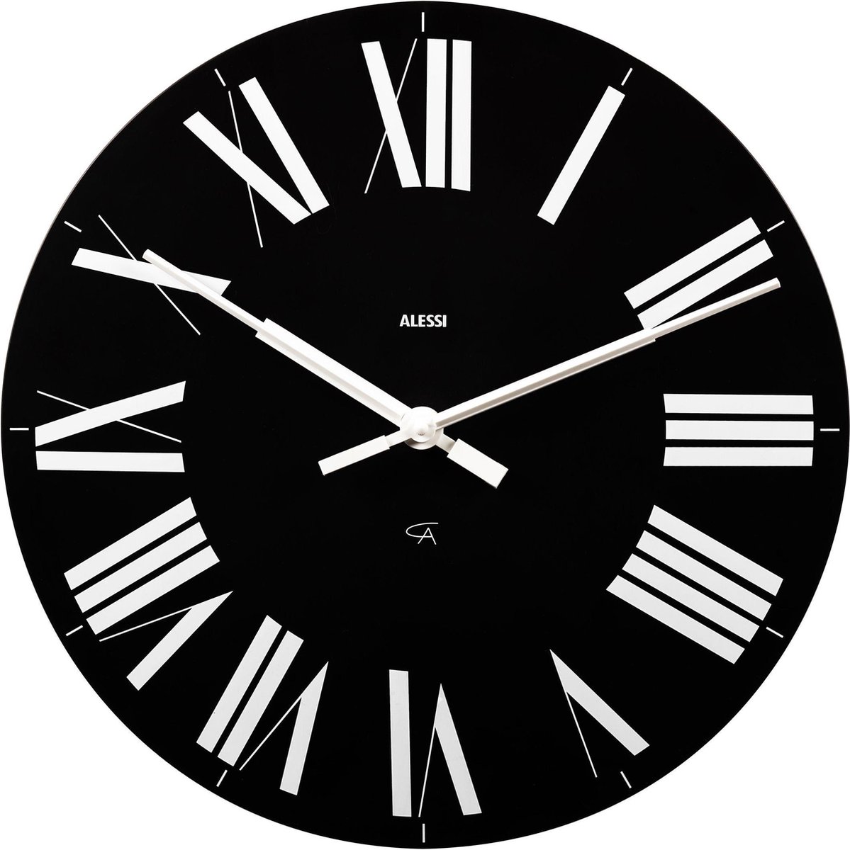 Alessi Reloj de pared Firenze Ø36 cm negro